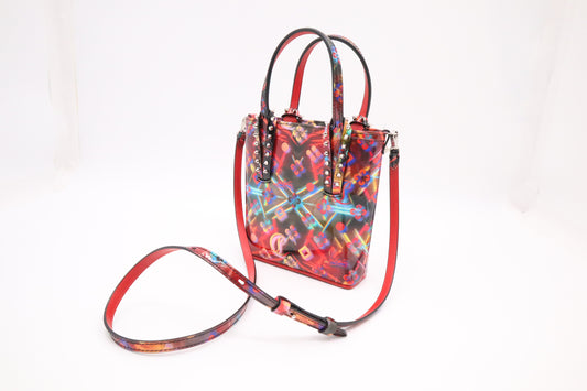 Louboutin Cabata in Red Discolaser Patent Leather