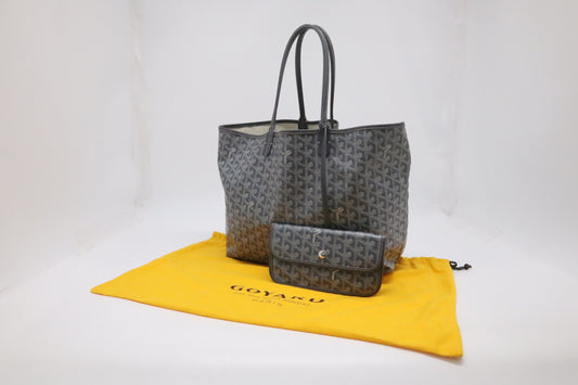 Goyard Saint Louis PM in Grey Goyardine Canvas