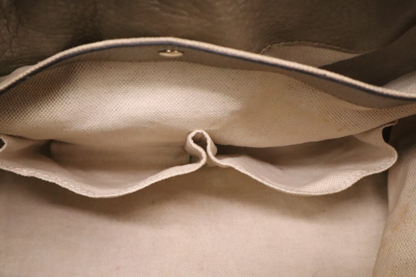 Gucci Bamboo Shopper Boston Bag in Metallic Beige Leather