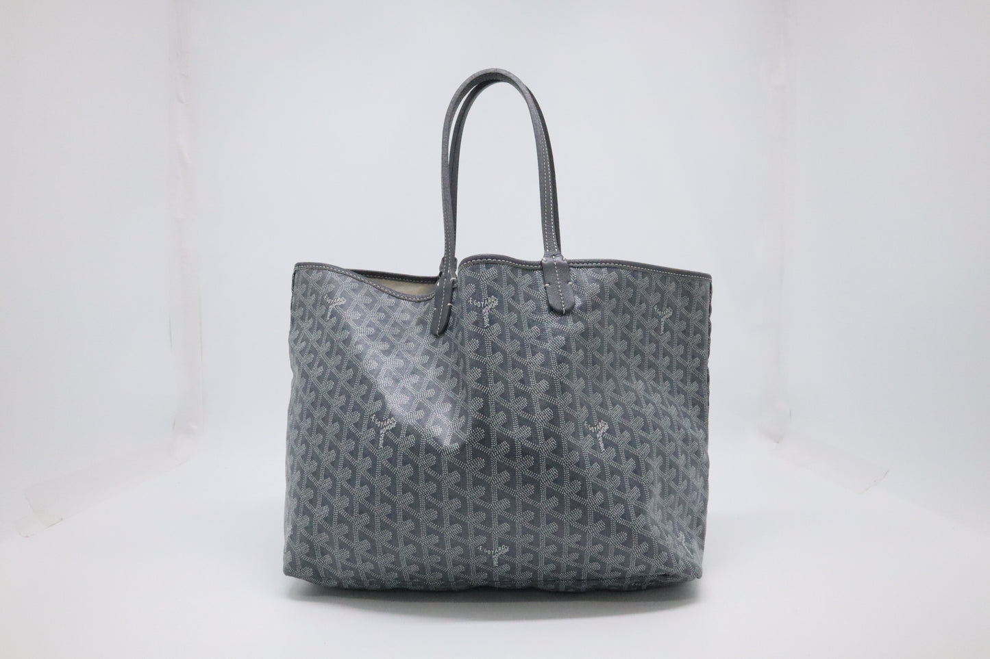 Goyard Saint Louis PM in Grey Goyardine Canvas