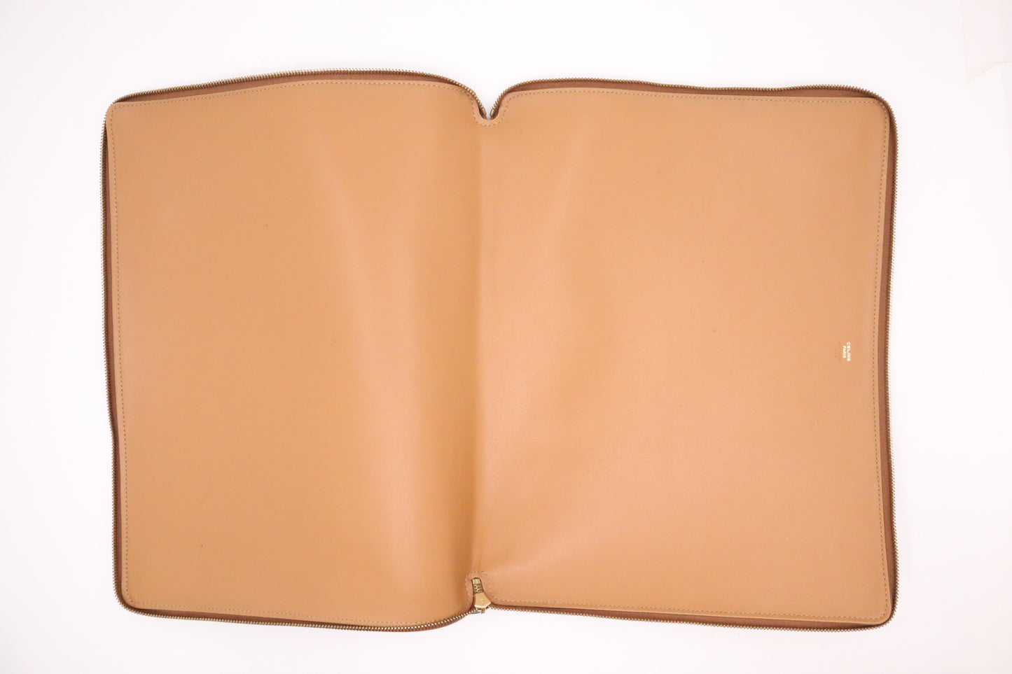 Celine Document Case in Brown Leather