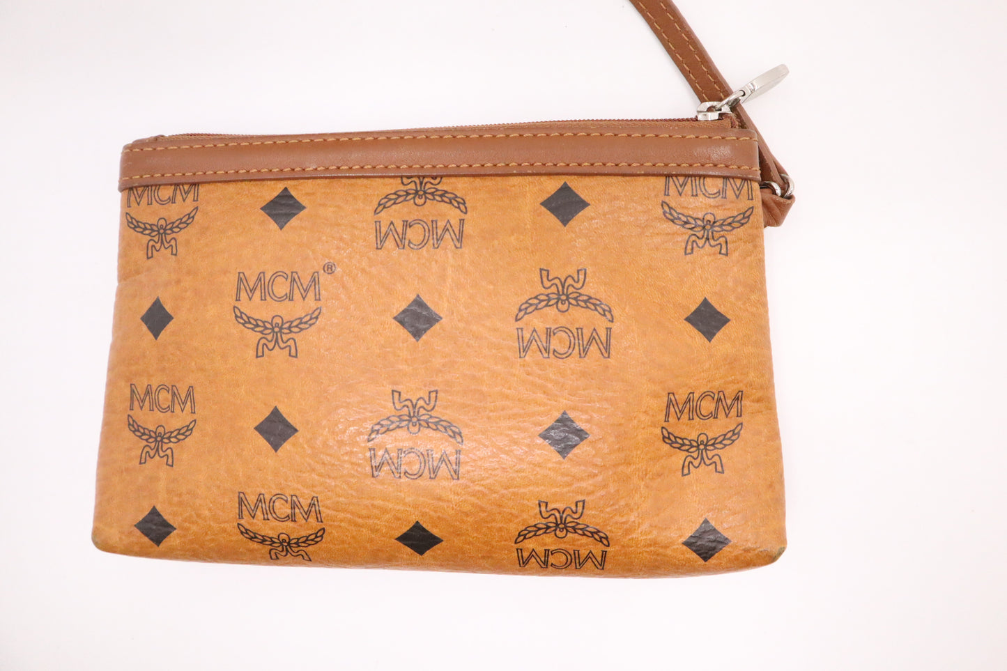 MCM Tote Bag in Cognac Visetos Canvas