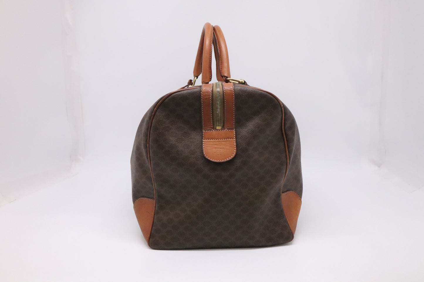 Celine Duffle Bag in Brown Macadam Canvas