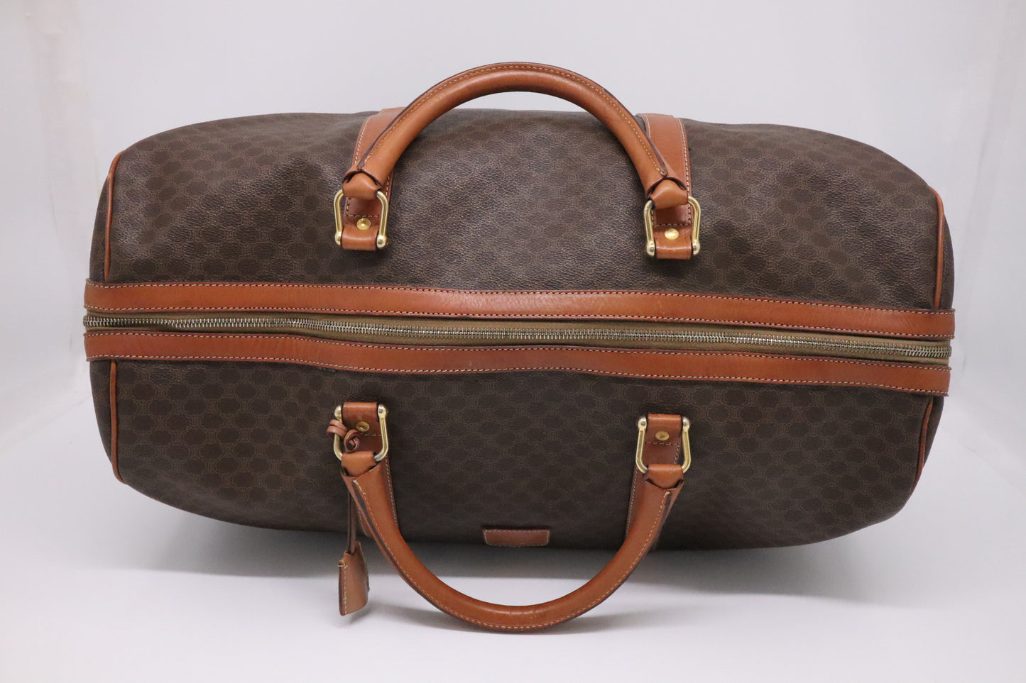Celine Duffle Bag in Brown Macadam Canvas
