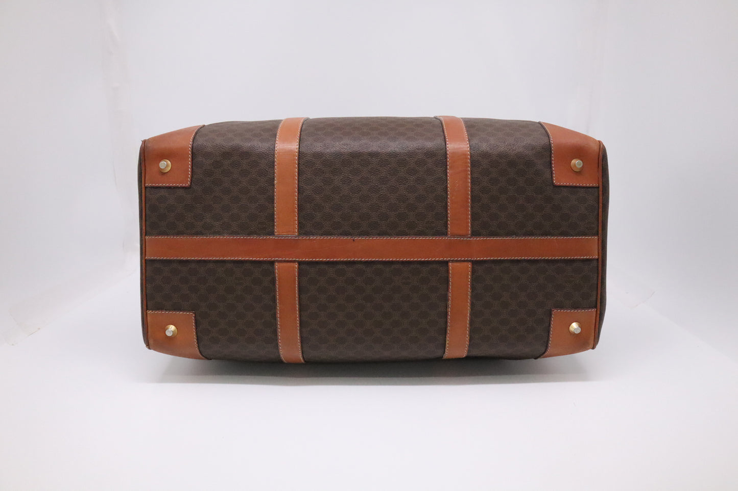 Celine Duffle Bag in Brown Macadam Canvas