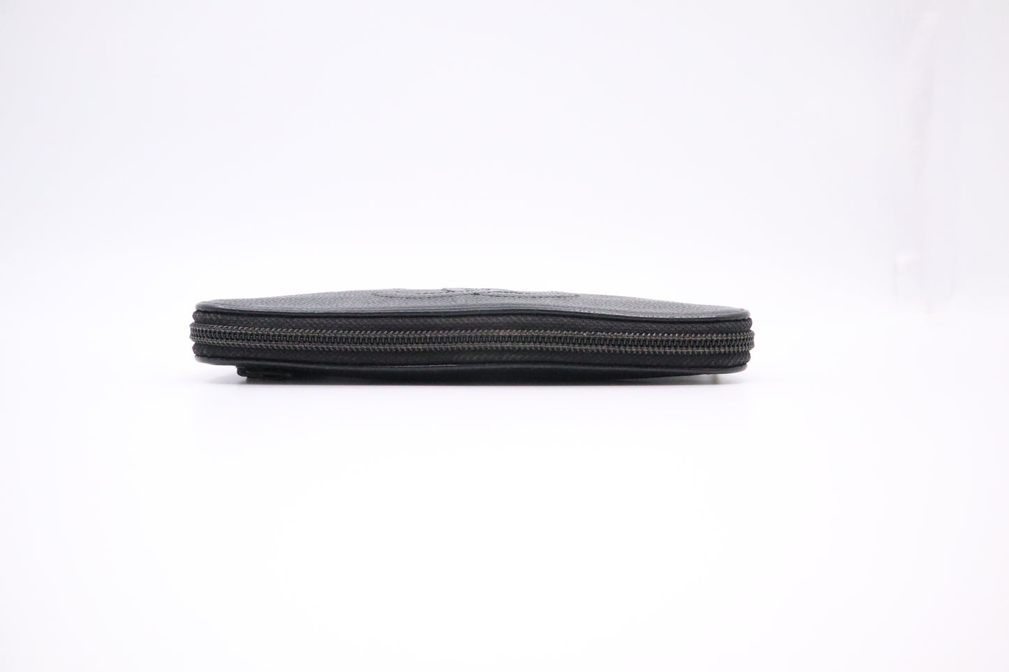 Chanel Long Zippy Wallet in Black Caviar Leather