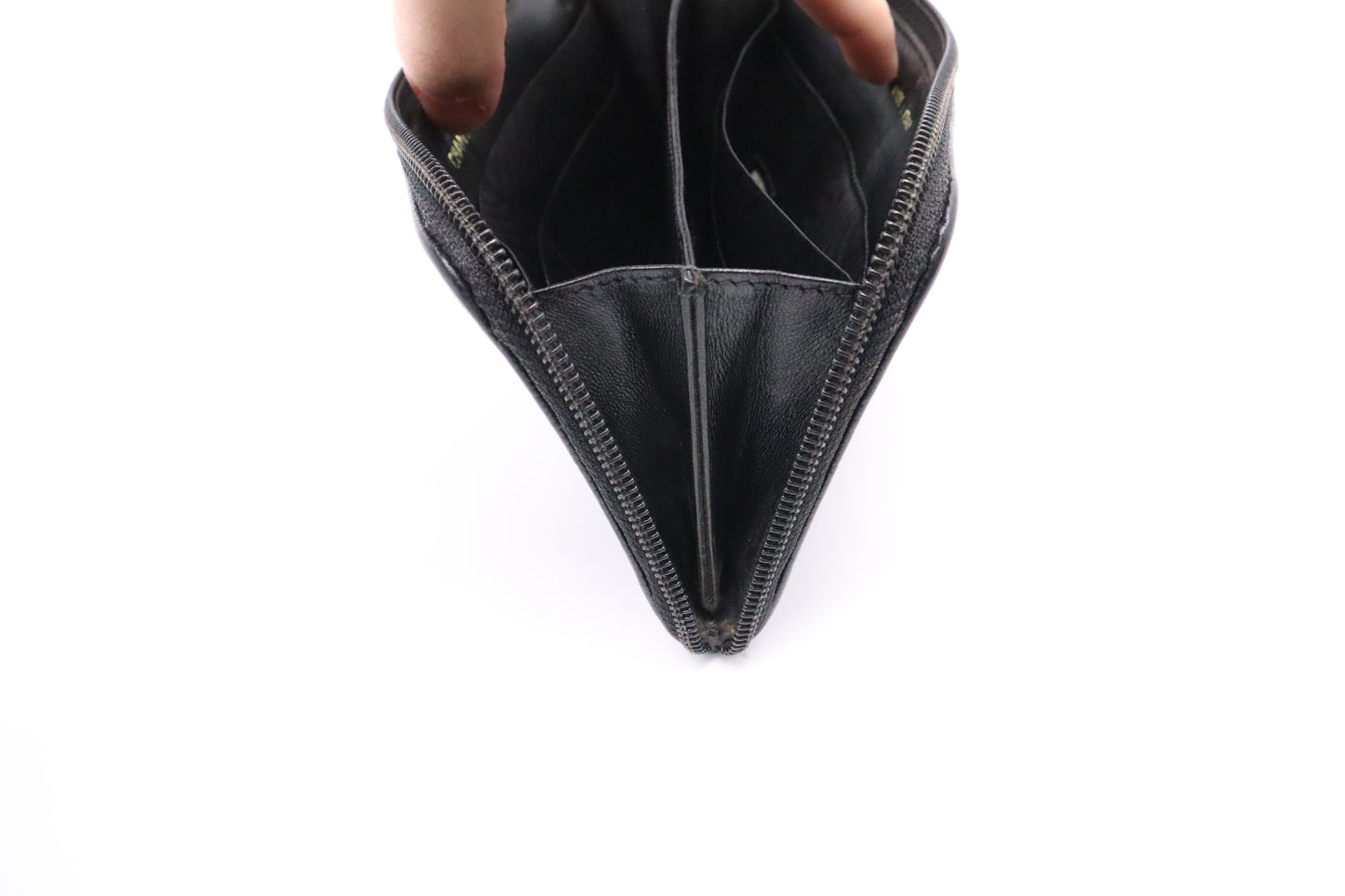 Chanel Long Zippy Wallet in Black Caviar Leather