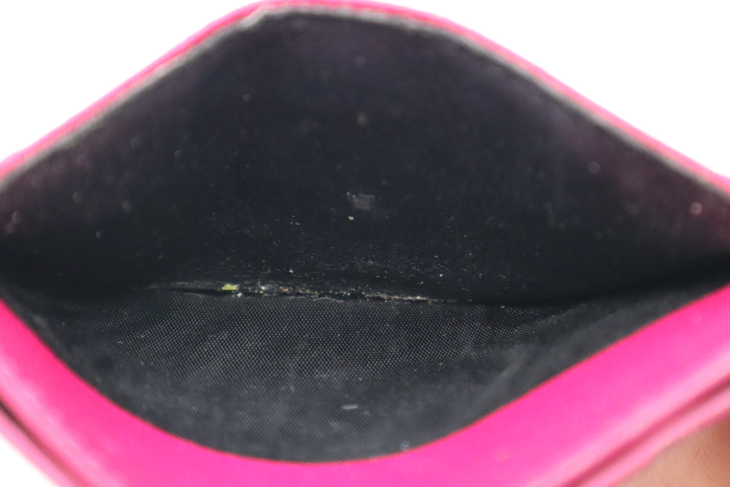 YSL Saint Laurent Card Case in Pink Grain de Poudre Embossed Leather