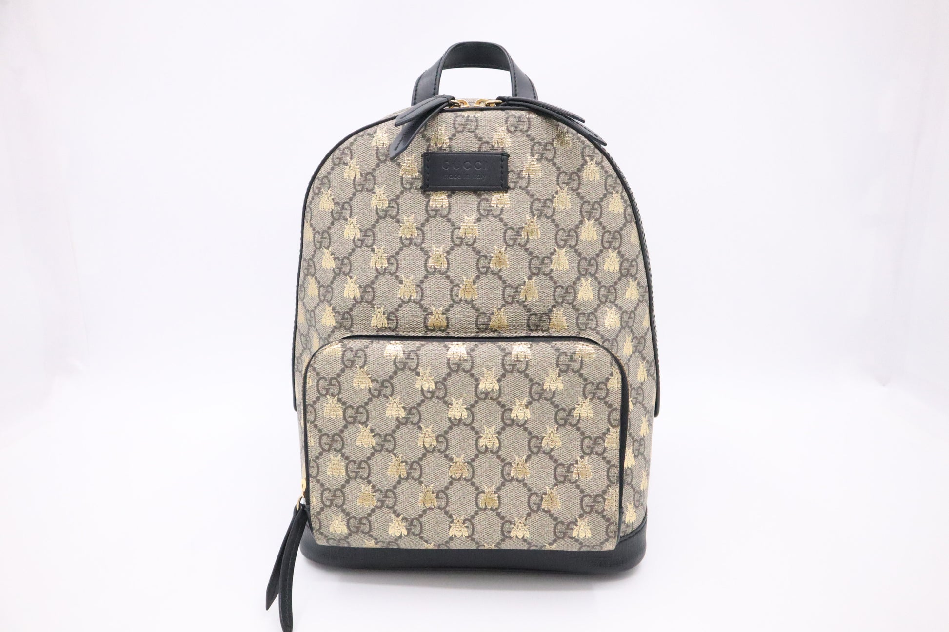 gucci mini backpack bee Gucci Small Backpack in GG Supreme Canvas with Bees – Weekly Lux Drop