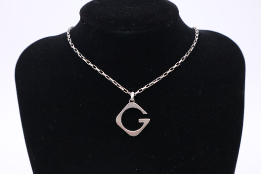 Gucci "G" Necklace in Sterling Silver