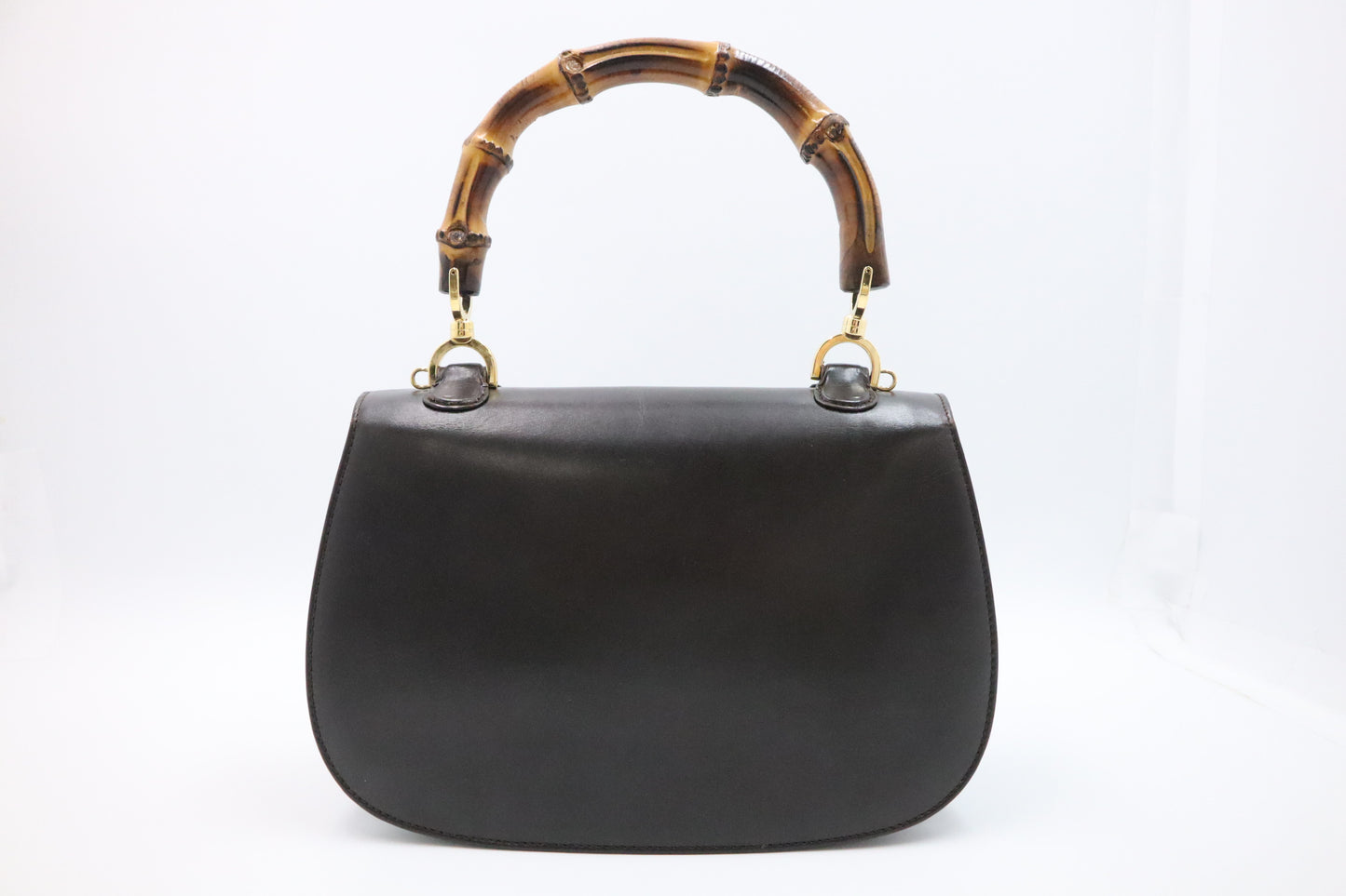 Gucci 1947 Bamboo Handbag in Brown Leather