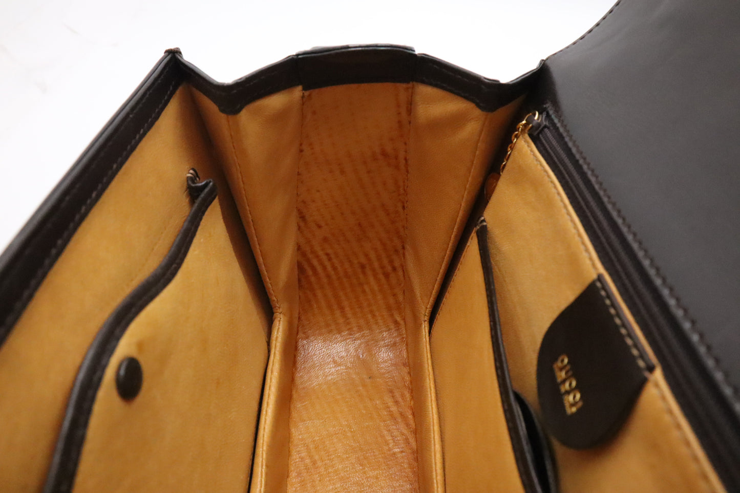 Gucci 1947 Bamboo Handbag in Brown Leather