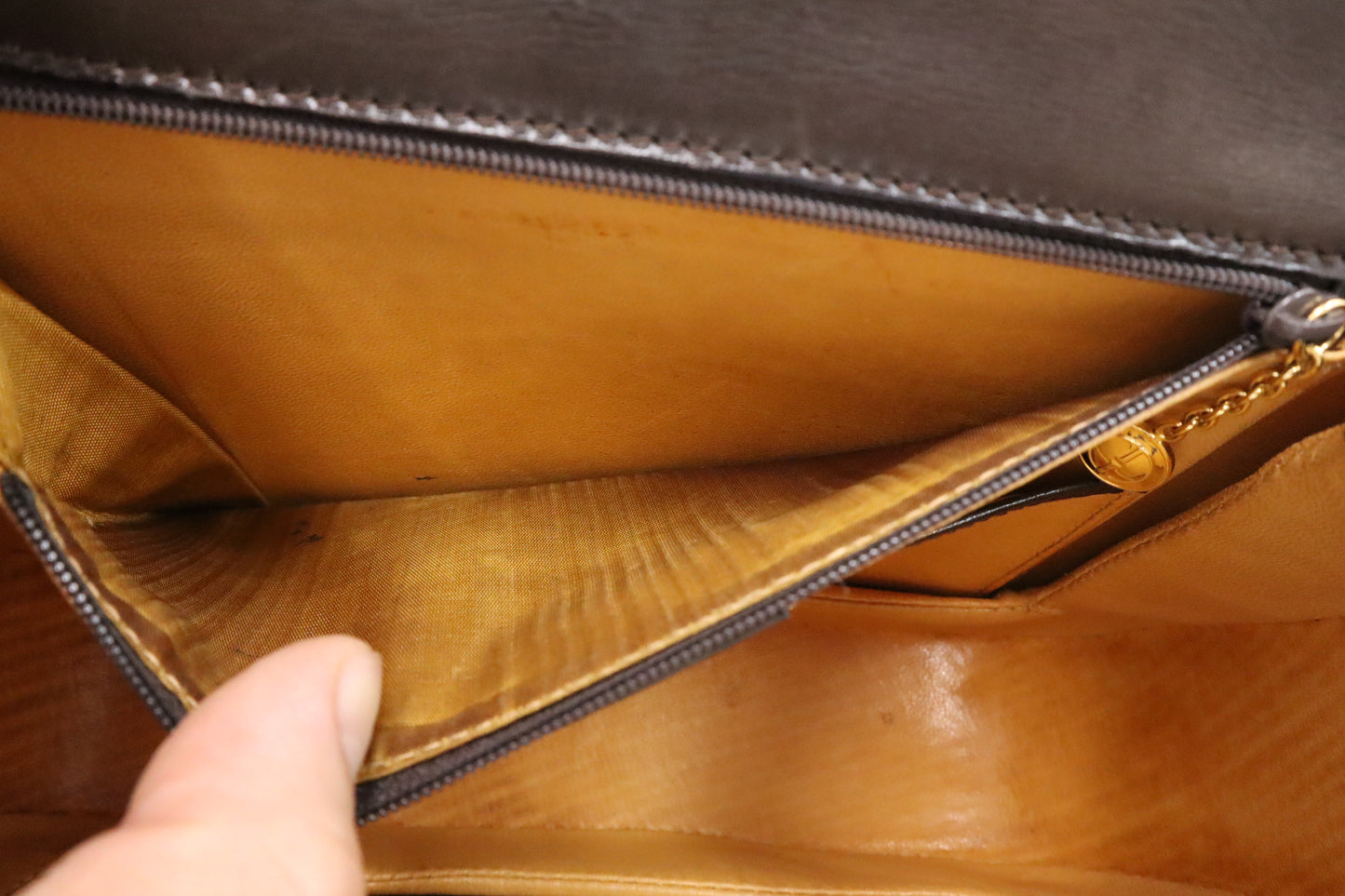 Gucci 1947 Bamboo Handbag in Brown Leather