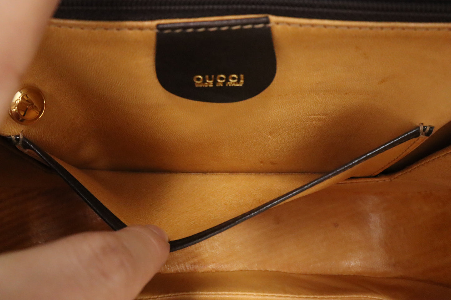 Gucci 1947 Bamboo Handbag in Brown Leather