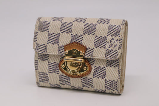 Louis Vuitton Portefeuille Koala in Damier Azur Canvas