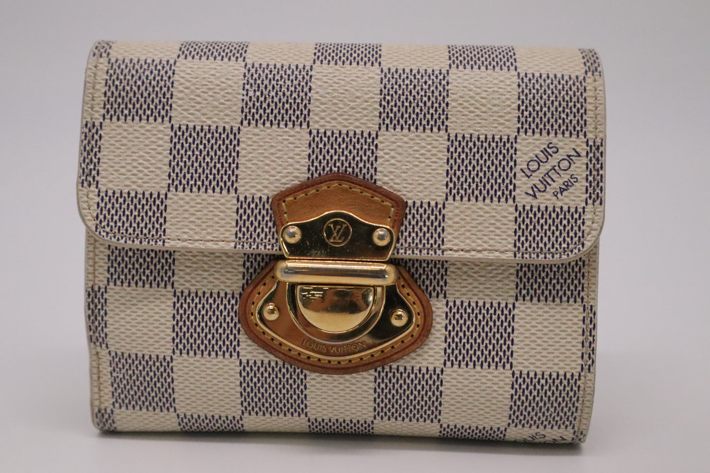Louis Vuitton Portefeuille Koala in Damier Azur Canvas