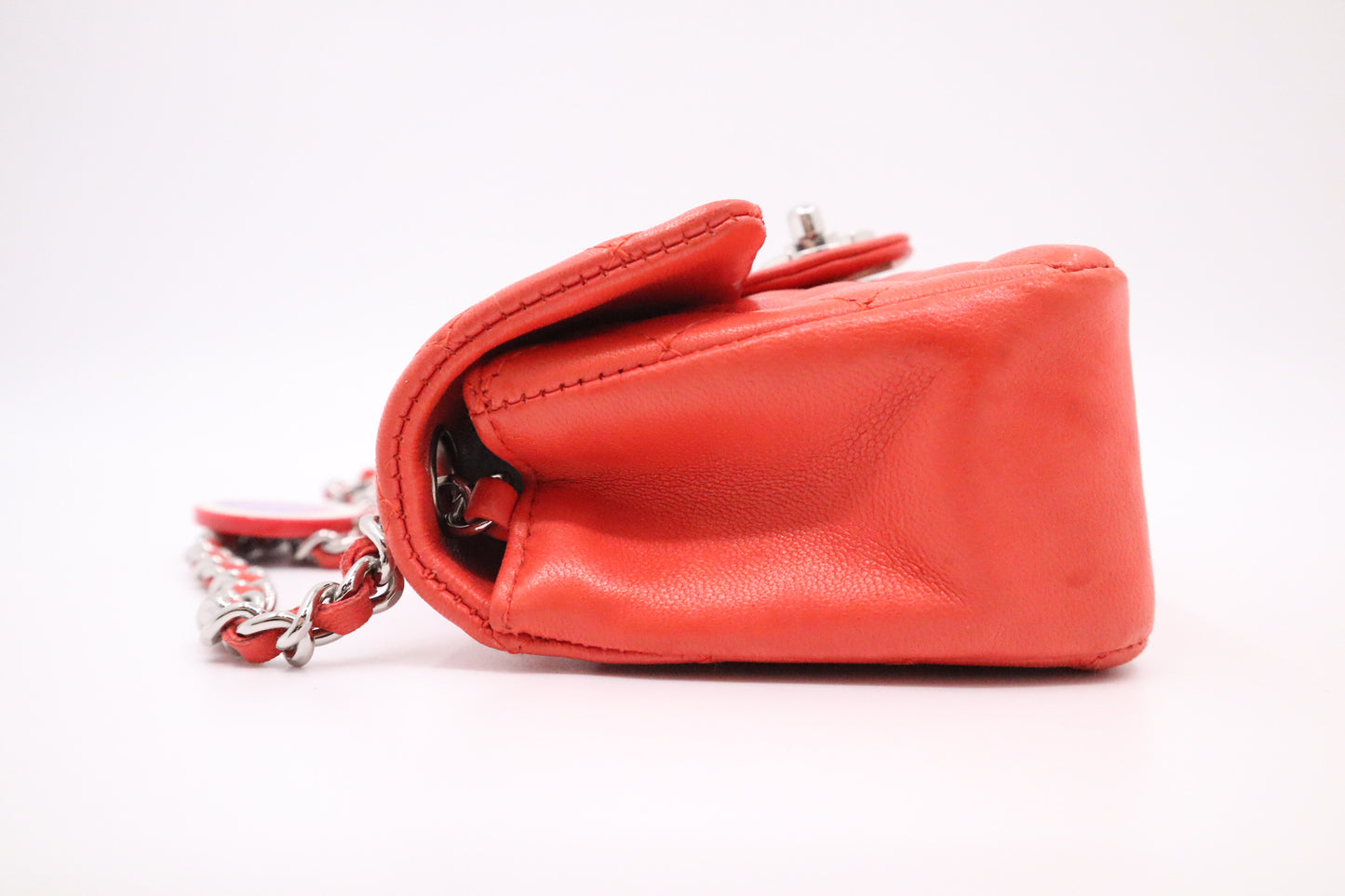 Chanel Ladybug Mini Flap in Coral Leather