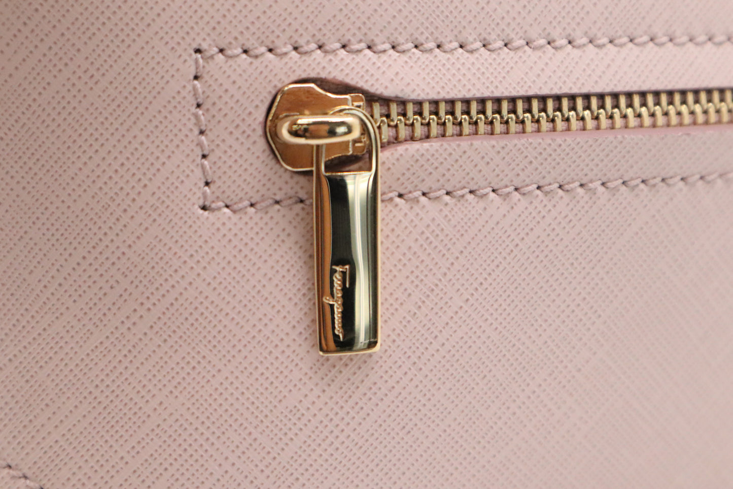 Ferragamo Darina Handbag in Pink Saffiano Leather