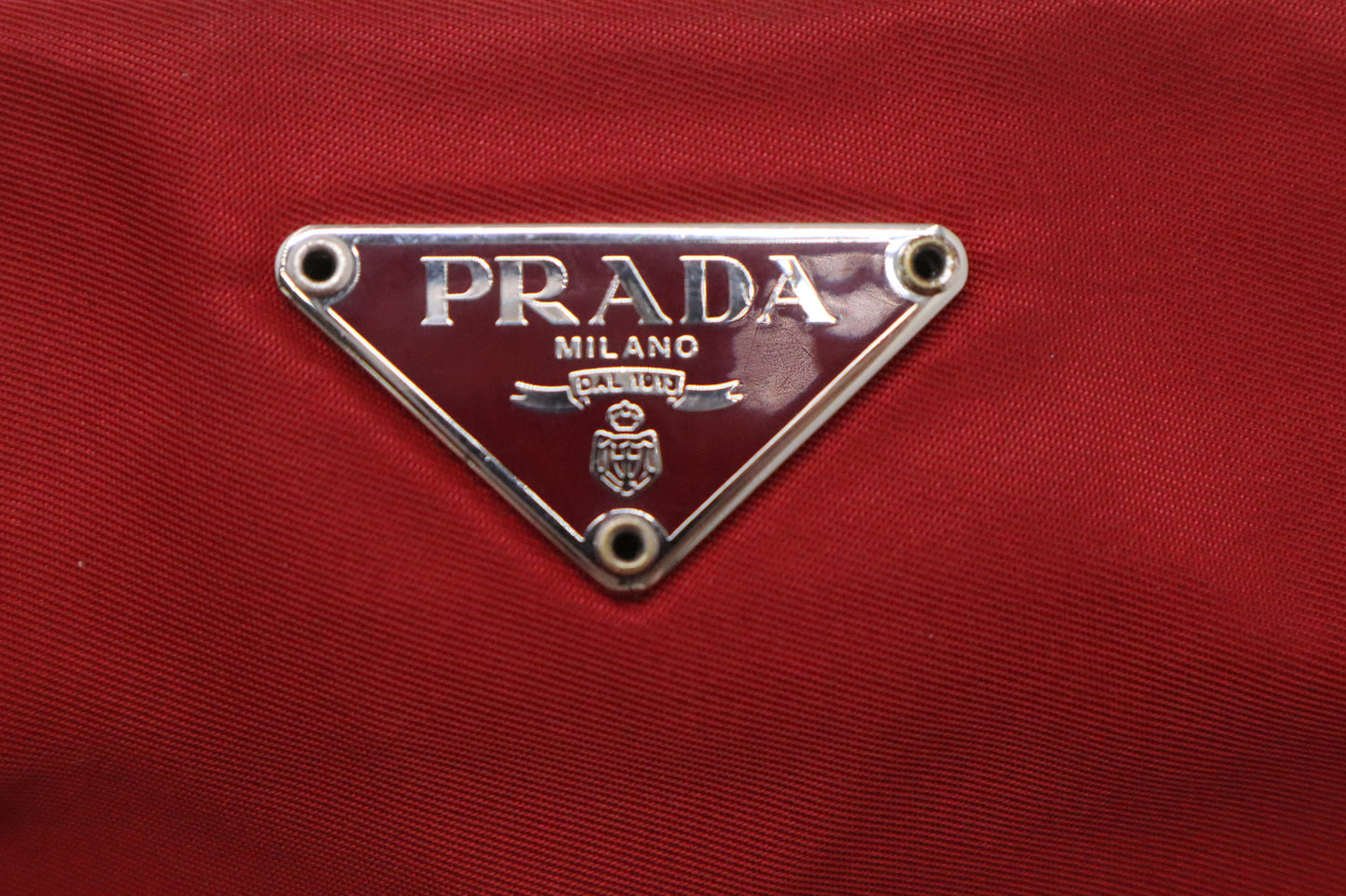Prada Shoulder Bag in Red Nylon