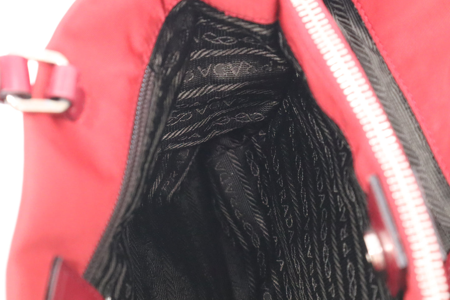 Prada Shoulder Bag in Red Nylon