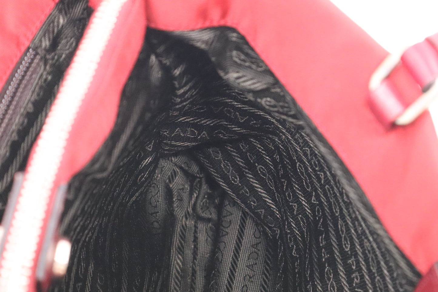 Prada Shoulder Bag in Red Nylon