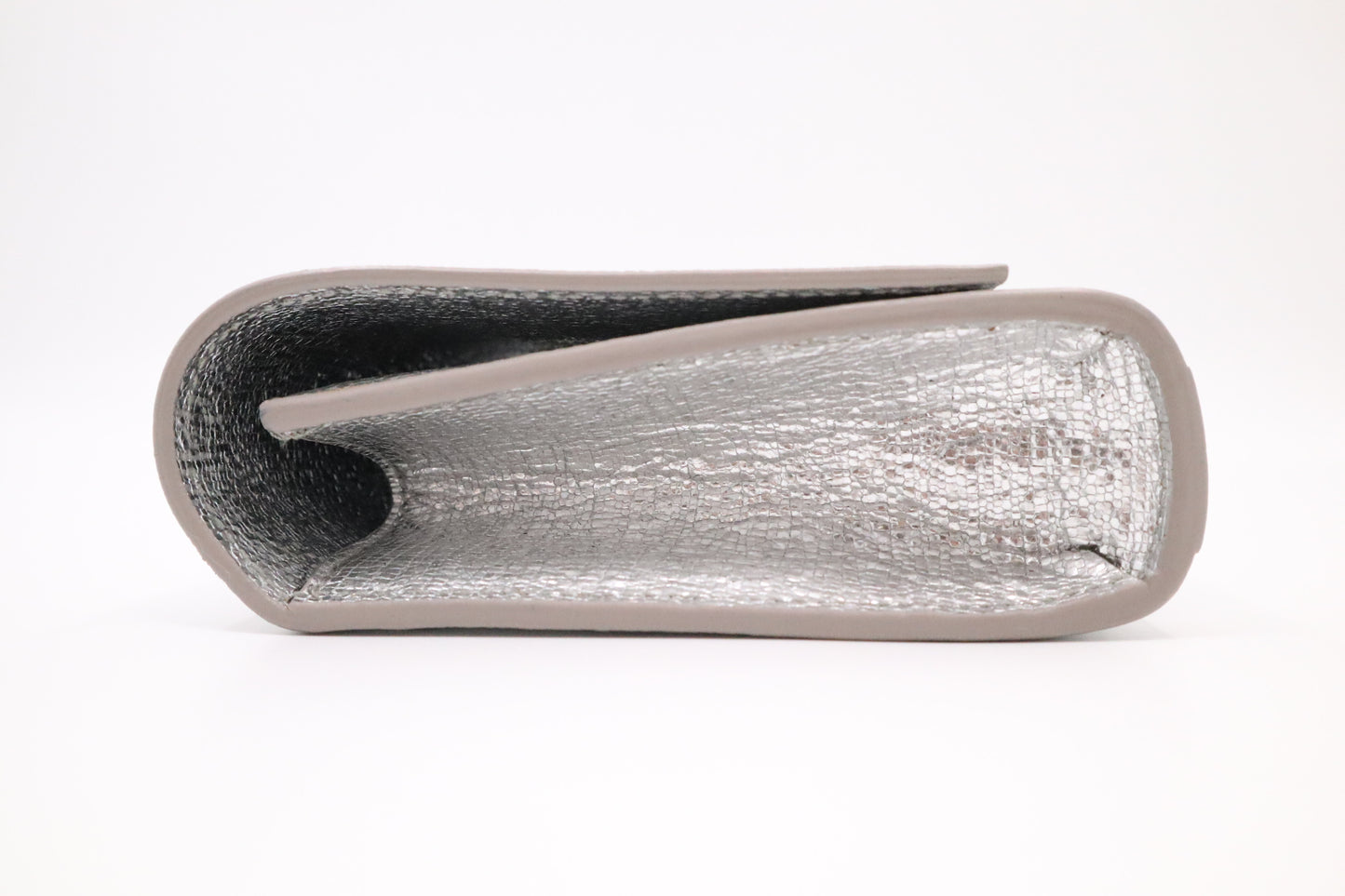 YSL Saint Laurent Kate Clutch in Silver Leather