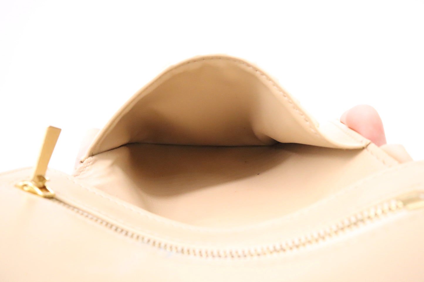 Celine Compact Wallet in Beige and Yellow Leather
