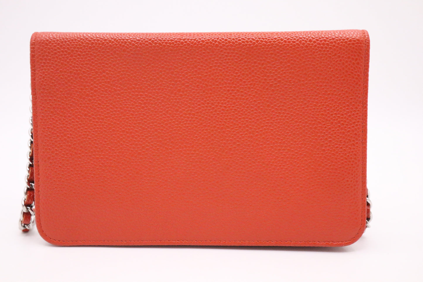 Chanel Wallet on Chain in Orange Caviar Leather