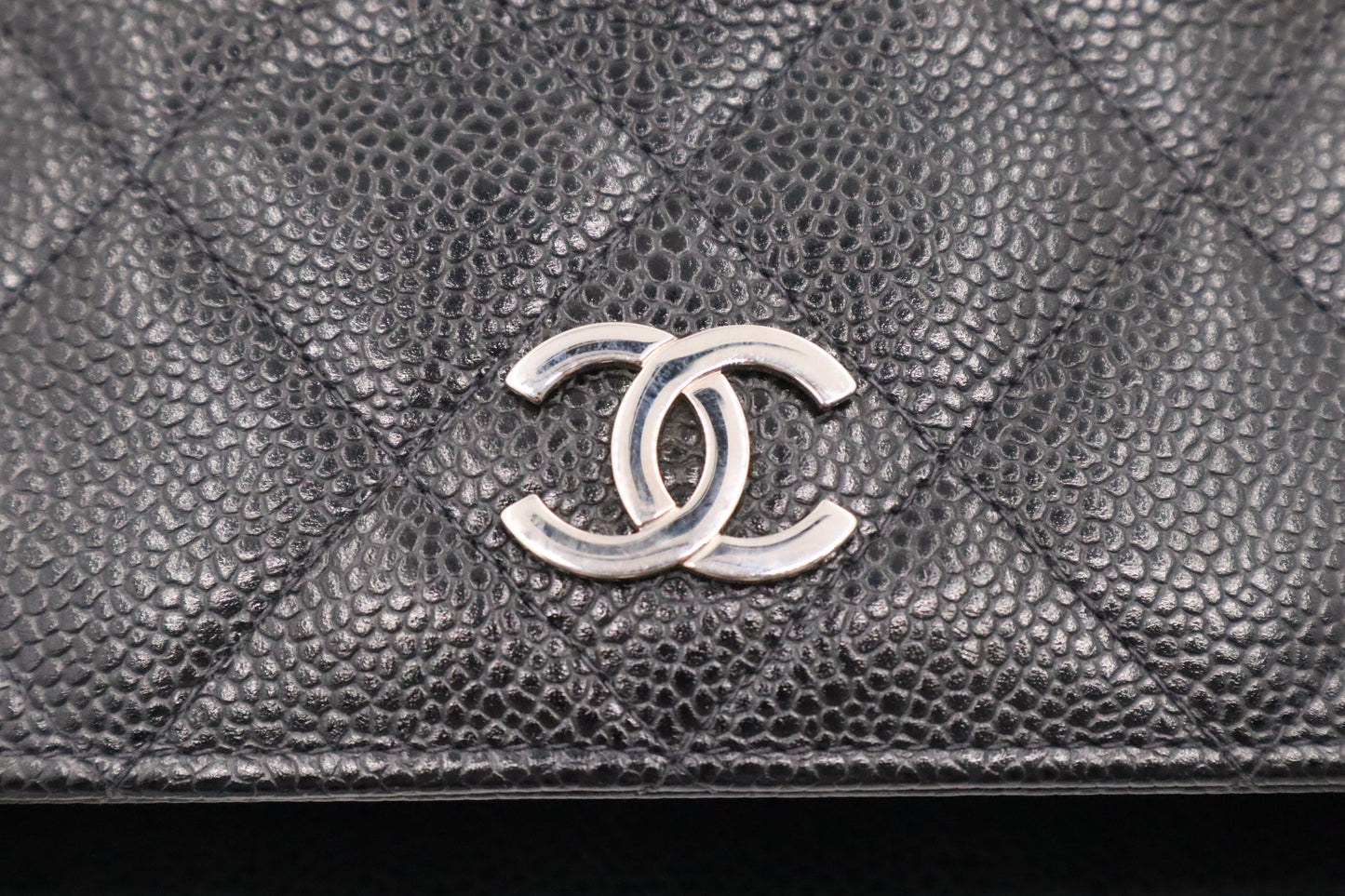 Chanel Small Tote in Black Caviar Leather