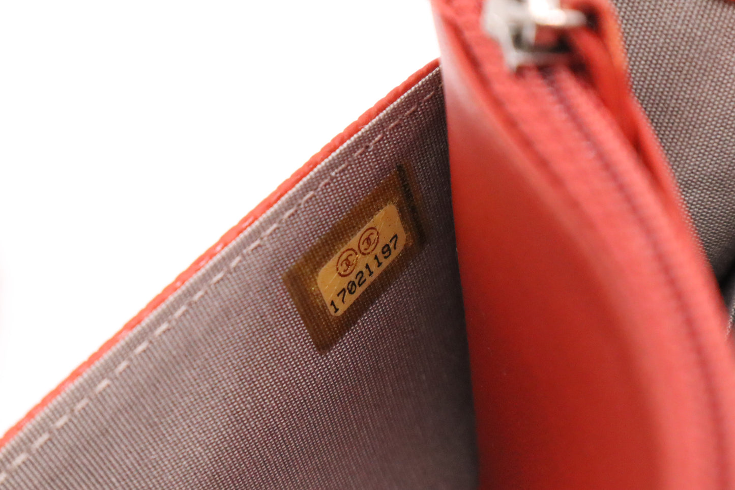 Chanel Wallet on Chain in Orange Caviar Leather