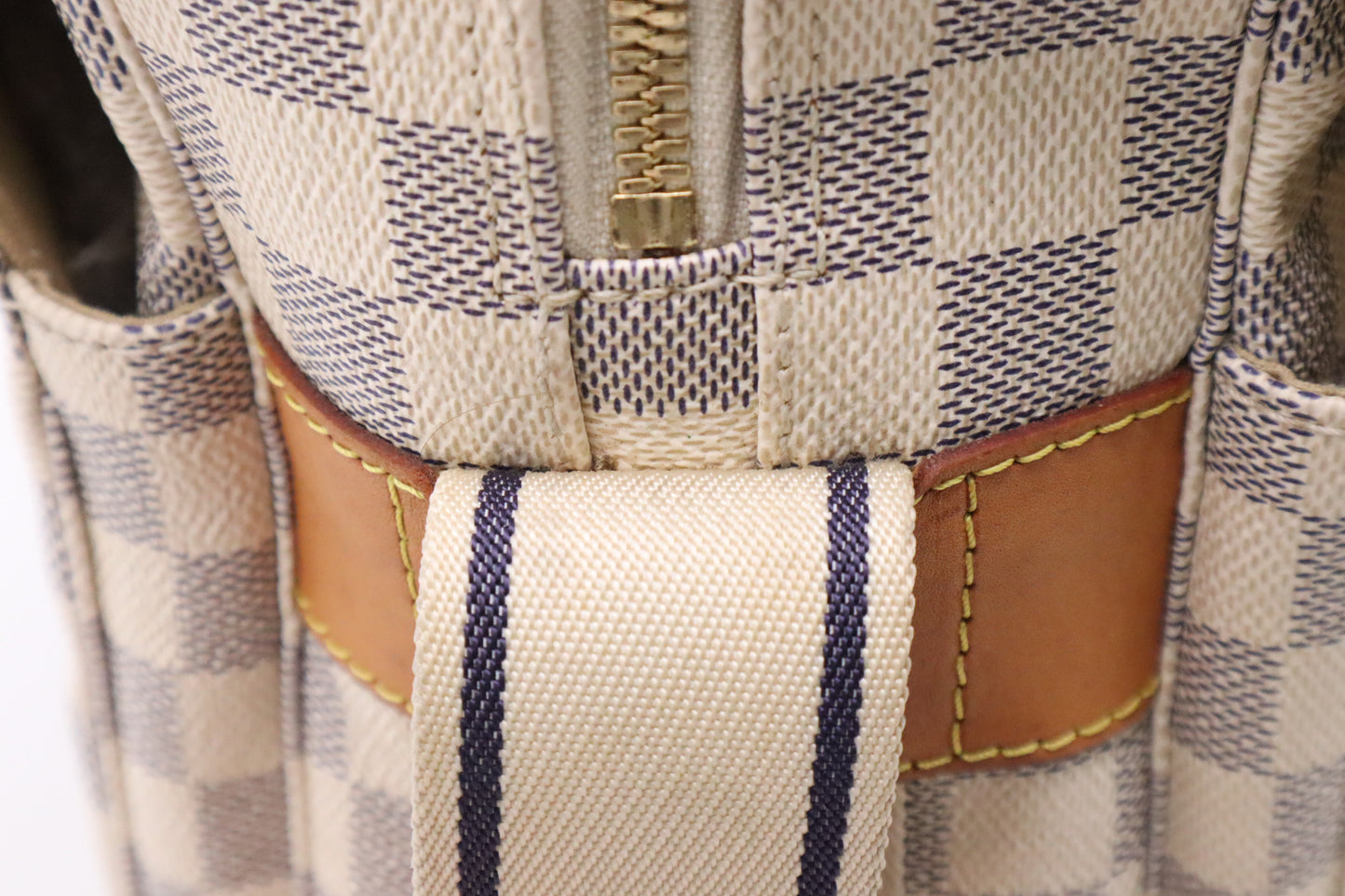 Louis Vuitton Naviglio Shoulder Bag in Damier Azur Canvas