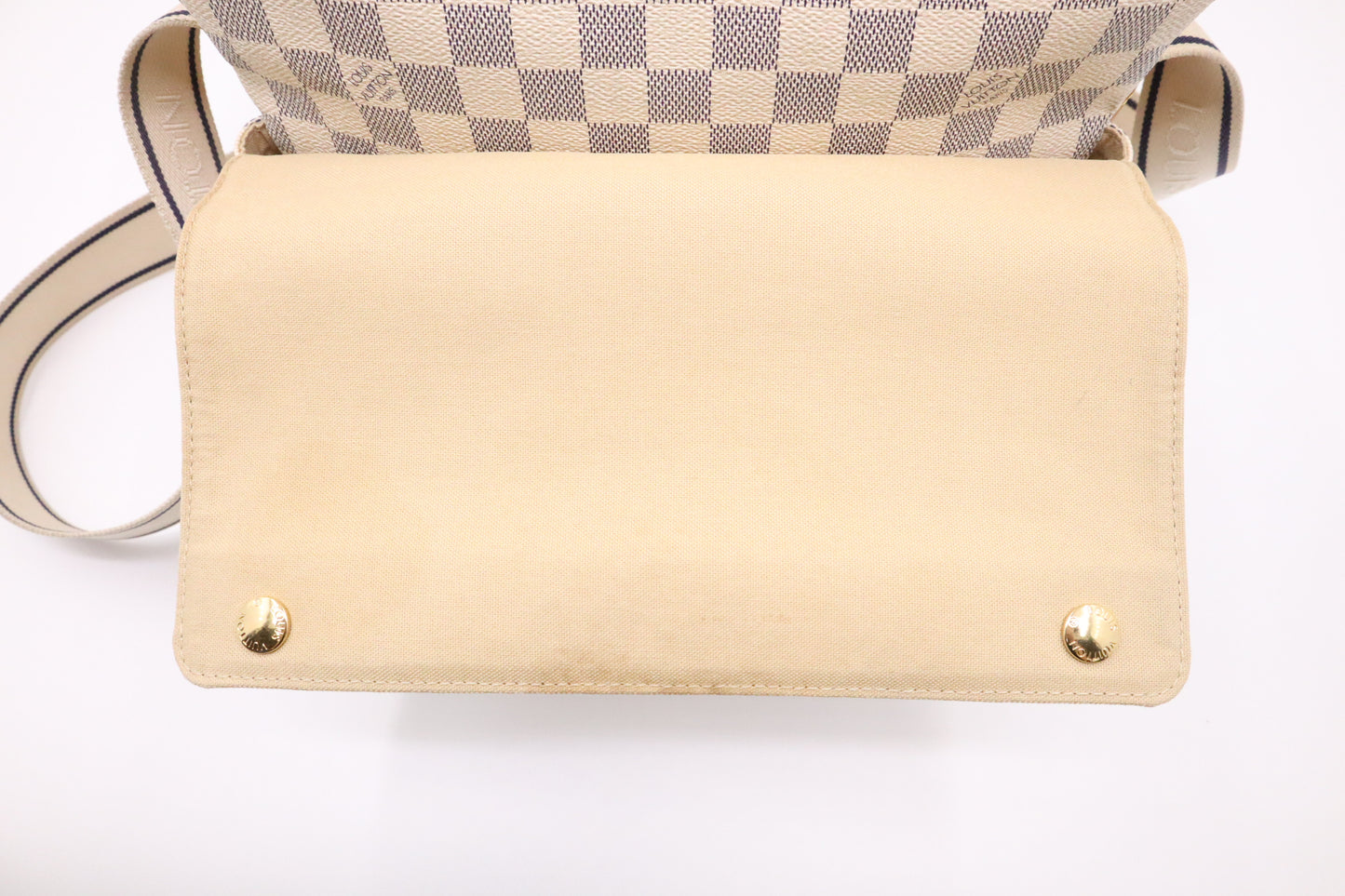 Louis Vuitton Naviglio Shoulder Bag in Damier Azur Canvas