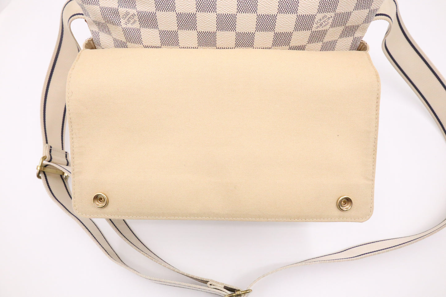 Louis Vuitton Naviglio Shoulder Bag in Damier Azur Canvas
