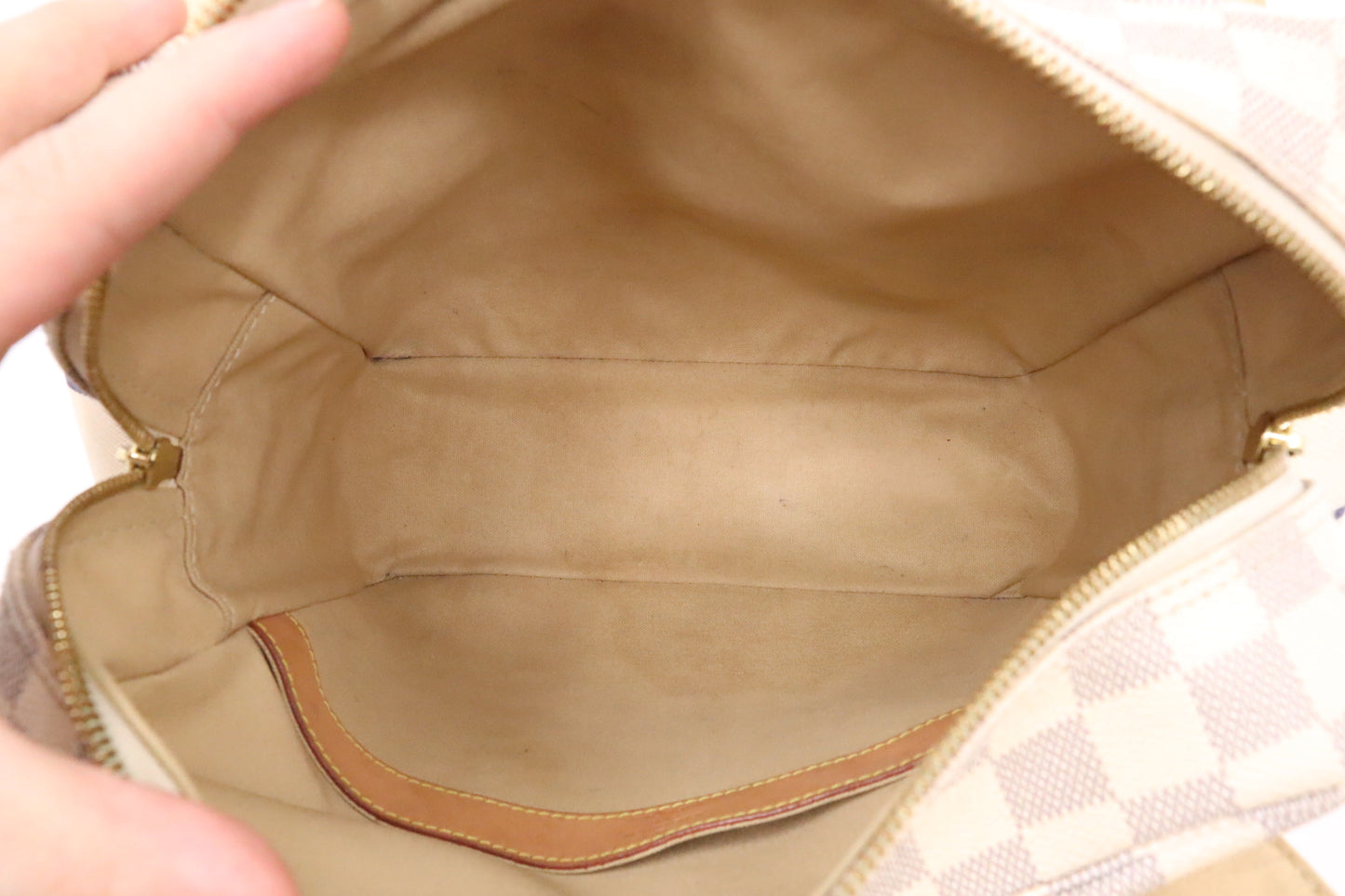Louis Vuitton Naviglio Shoulder Bag in Damier Azur Canvas