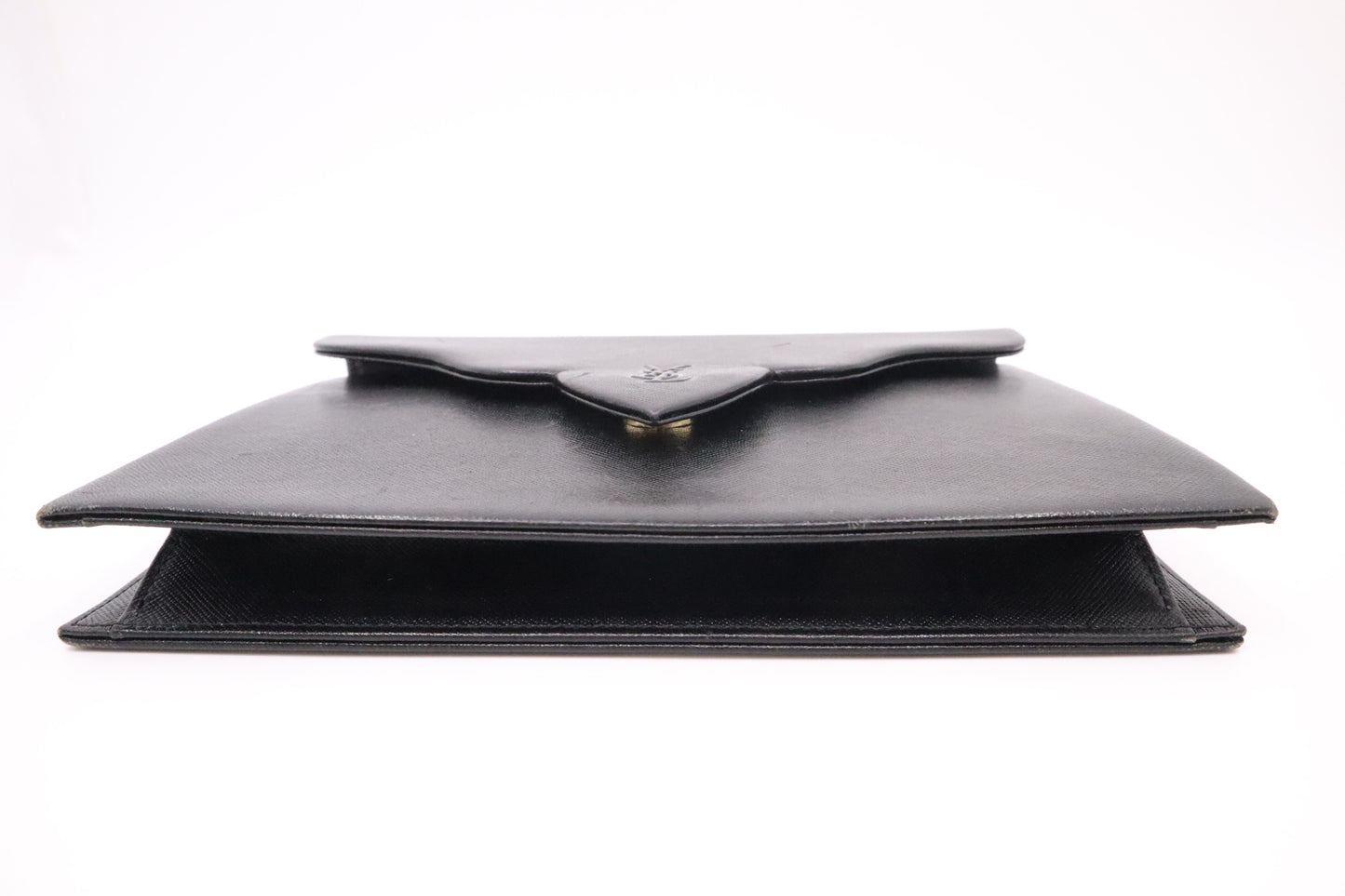 YSL Saint Laurent Clutch in Black Leather