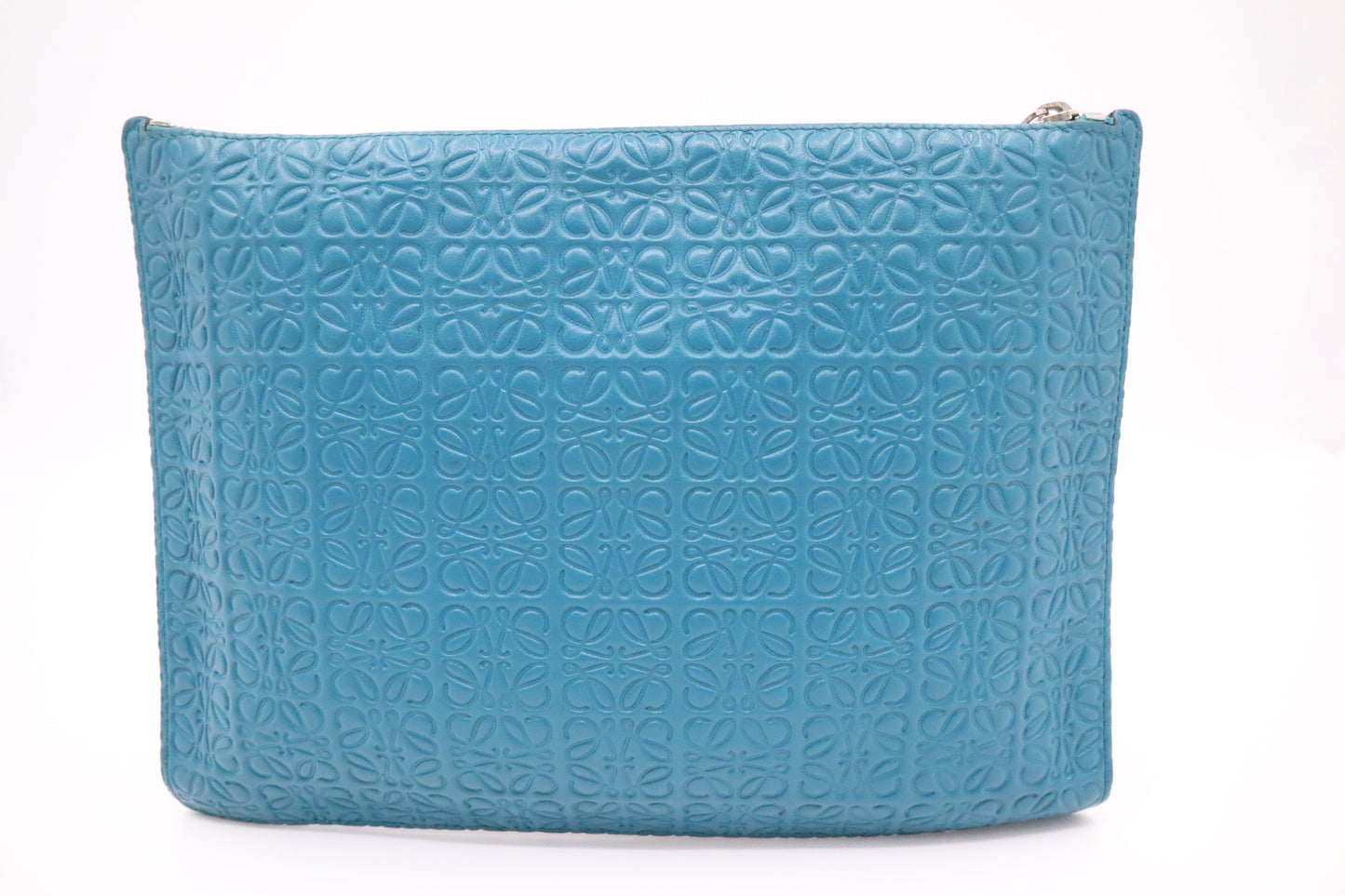 Loewe Clutch in Blue & Red Leather
