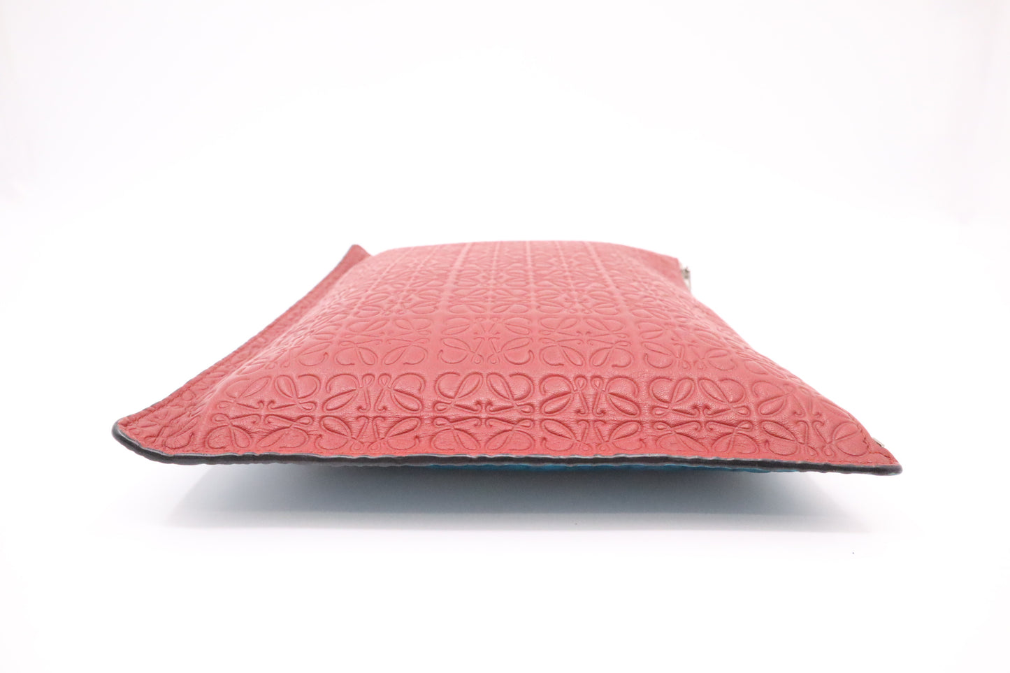 Loewe Clutch in Blue & Red Leather