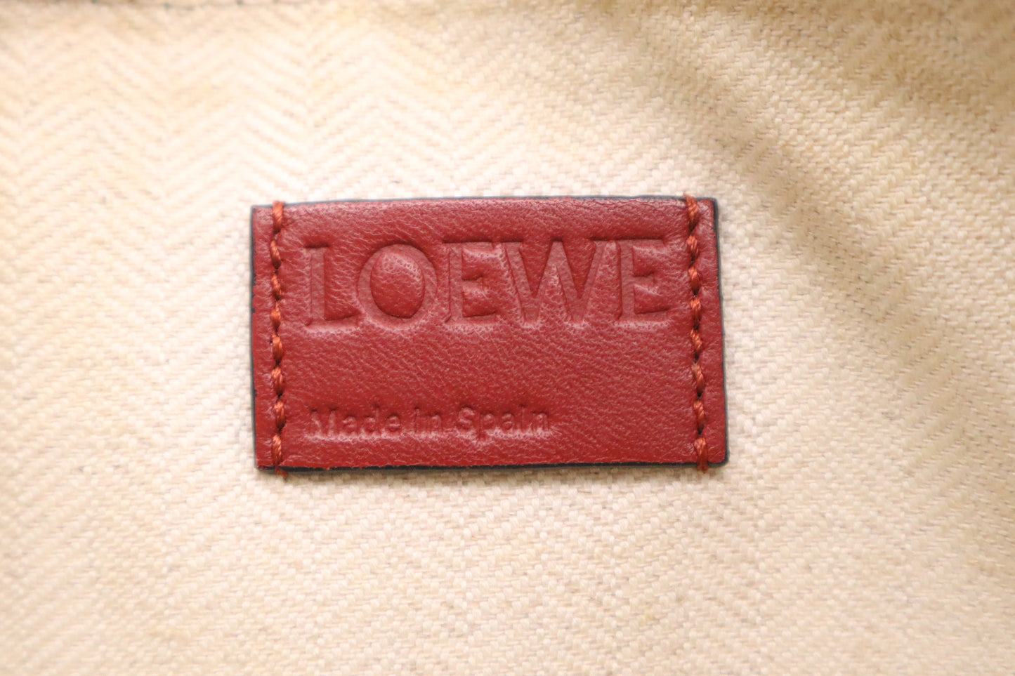 Loewe Clutch in Blue & Red Leather