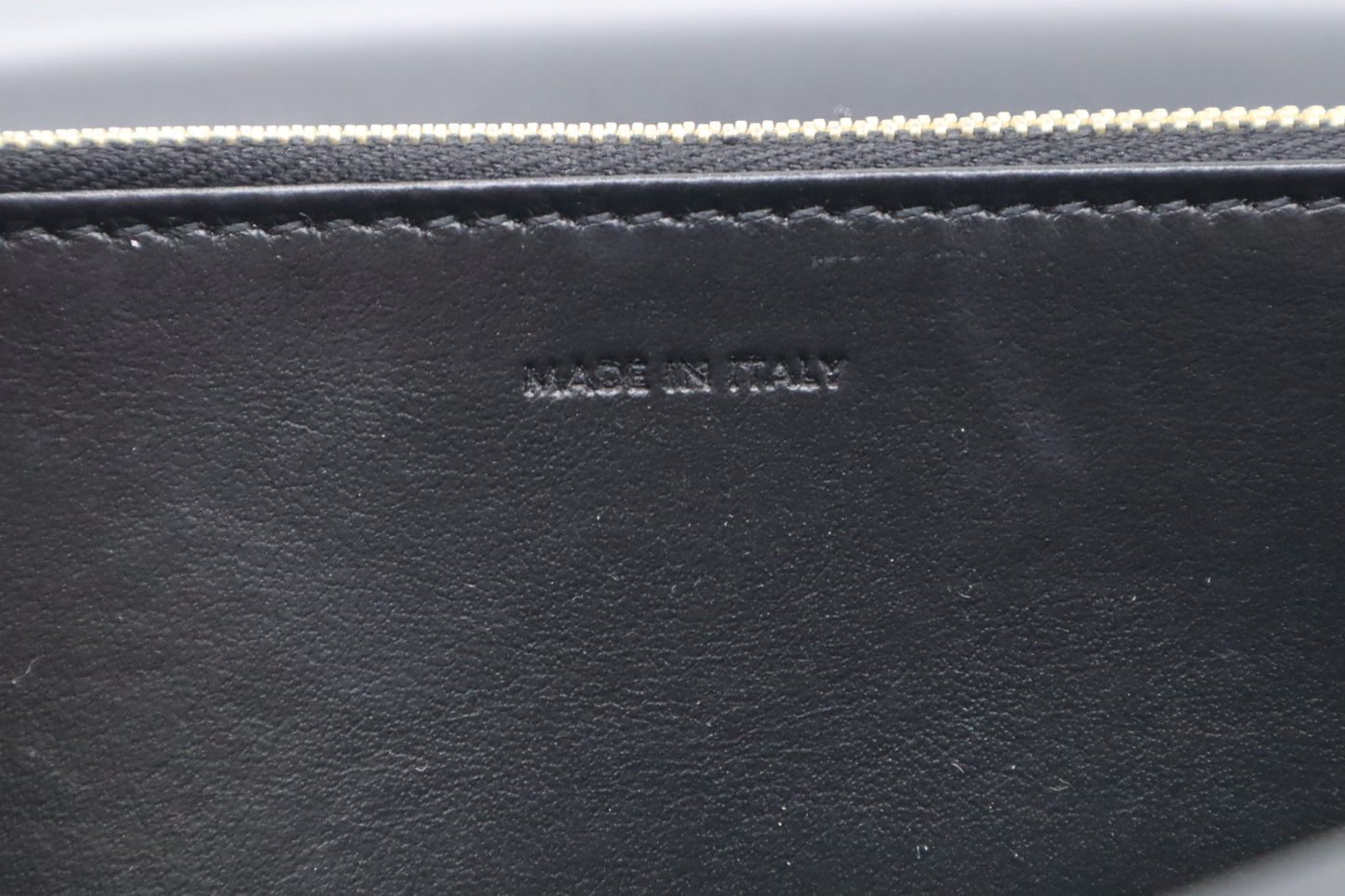 Celine Large Flap Wallet in Black Triomphe Leather