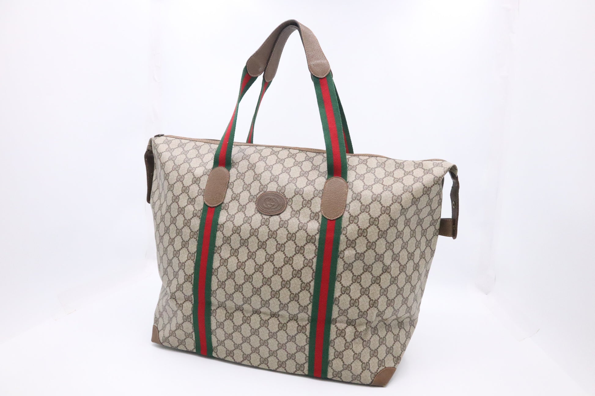 gucci canvas tote travel bag Gucci Travel Tote in GG Supreme Canvas – Weekly Lux Drop