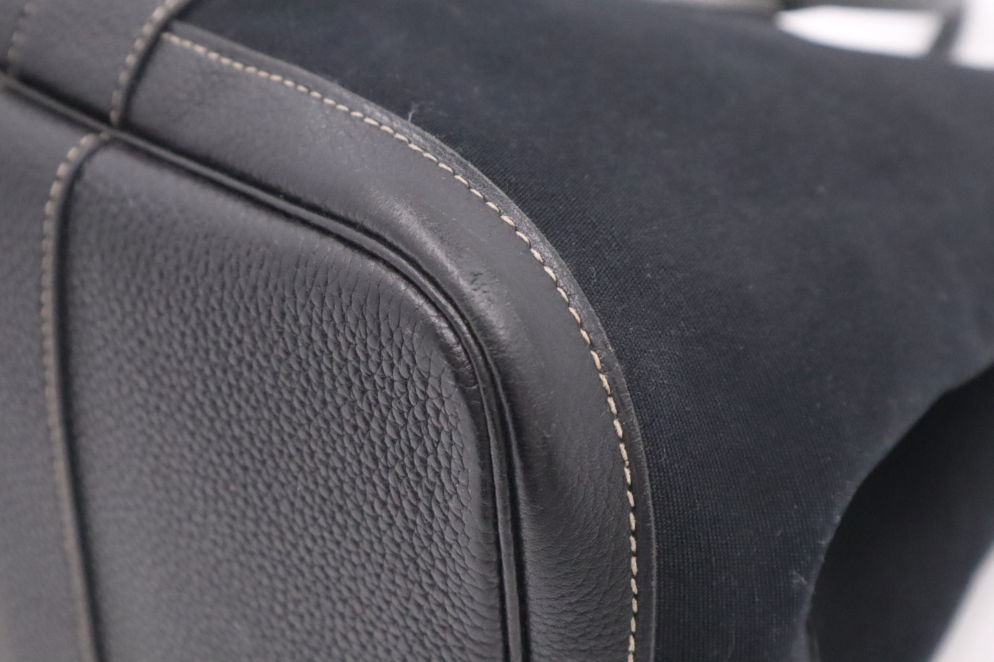 Hermes Garden Party 36 Bag in Black Canvas