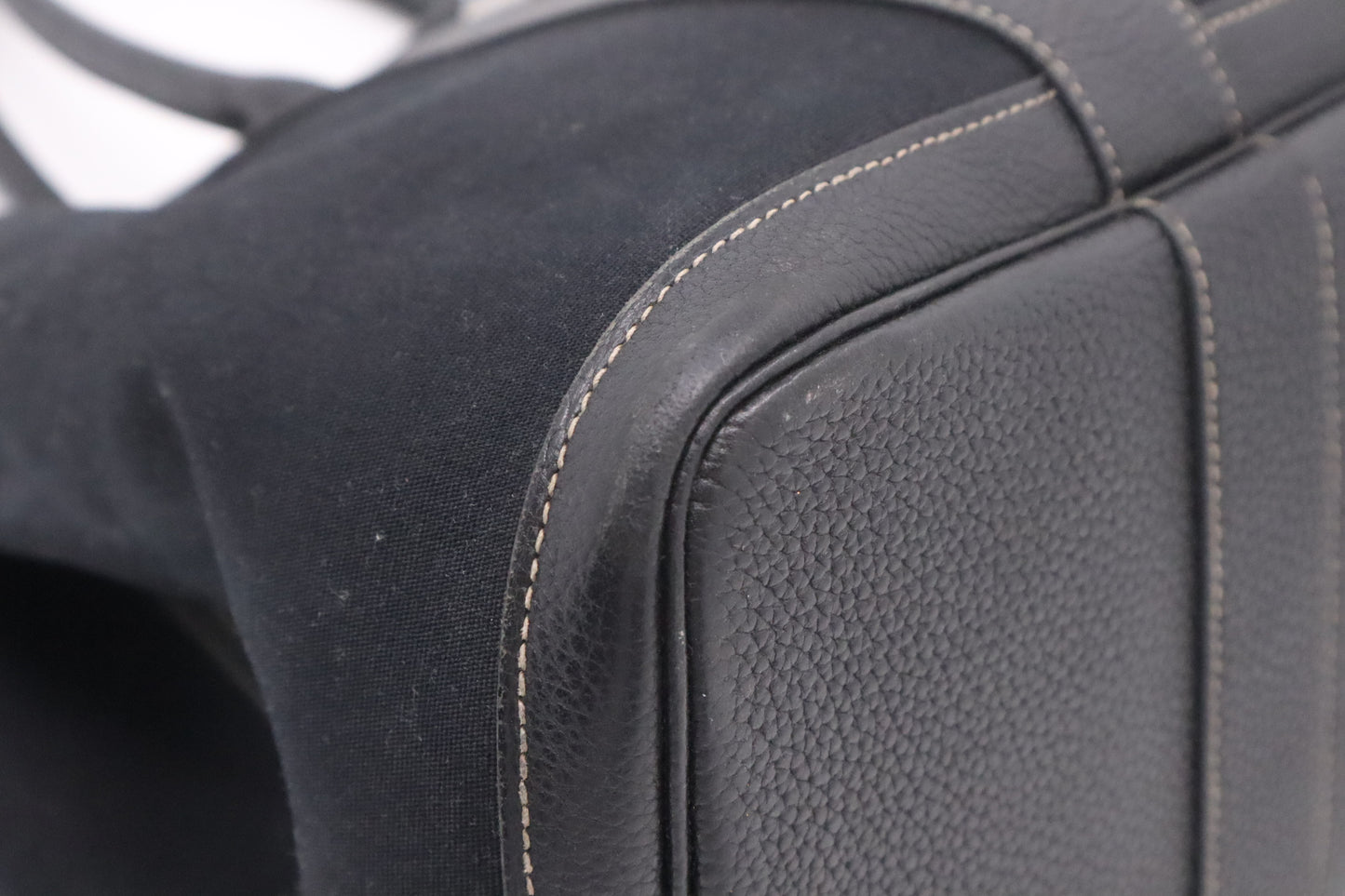 Hermes Garden Party 36 Bag in Black Canvas