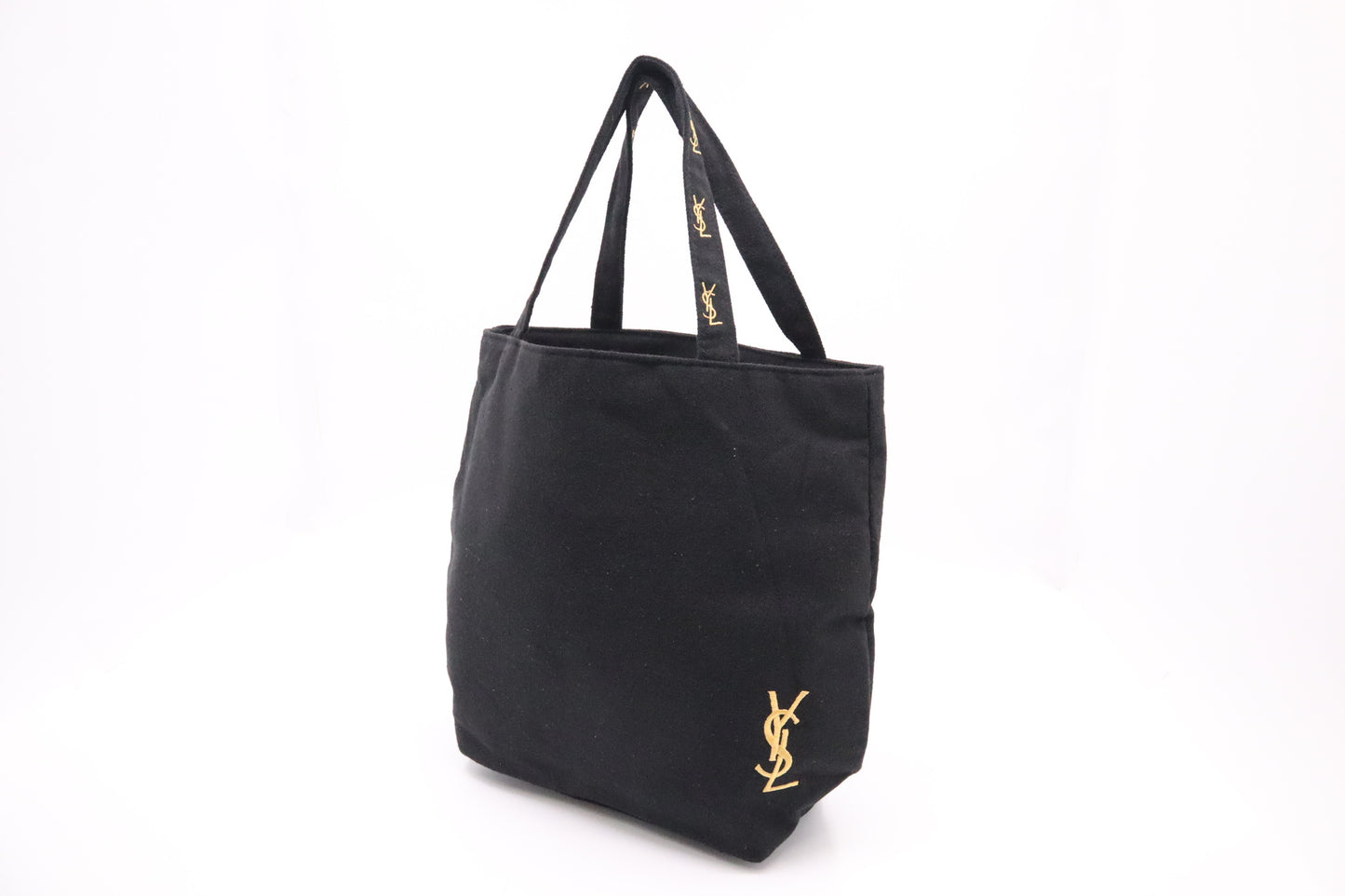 YSL Tote in Black Canvas