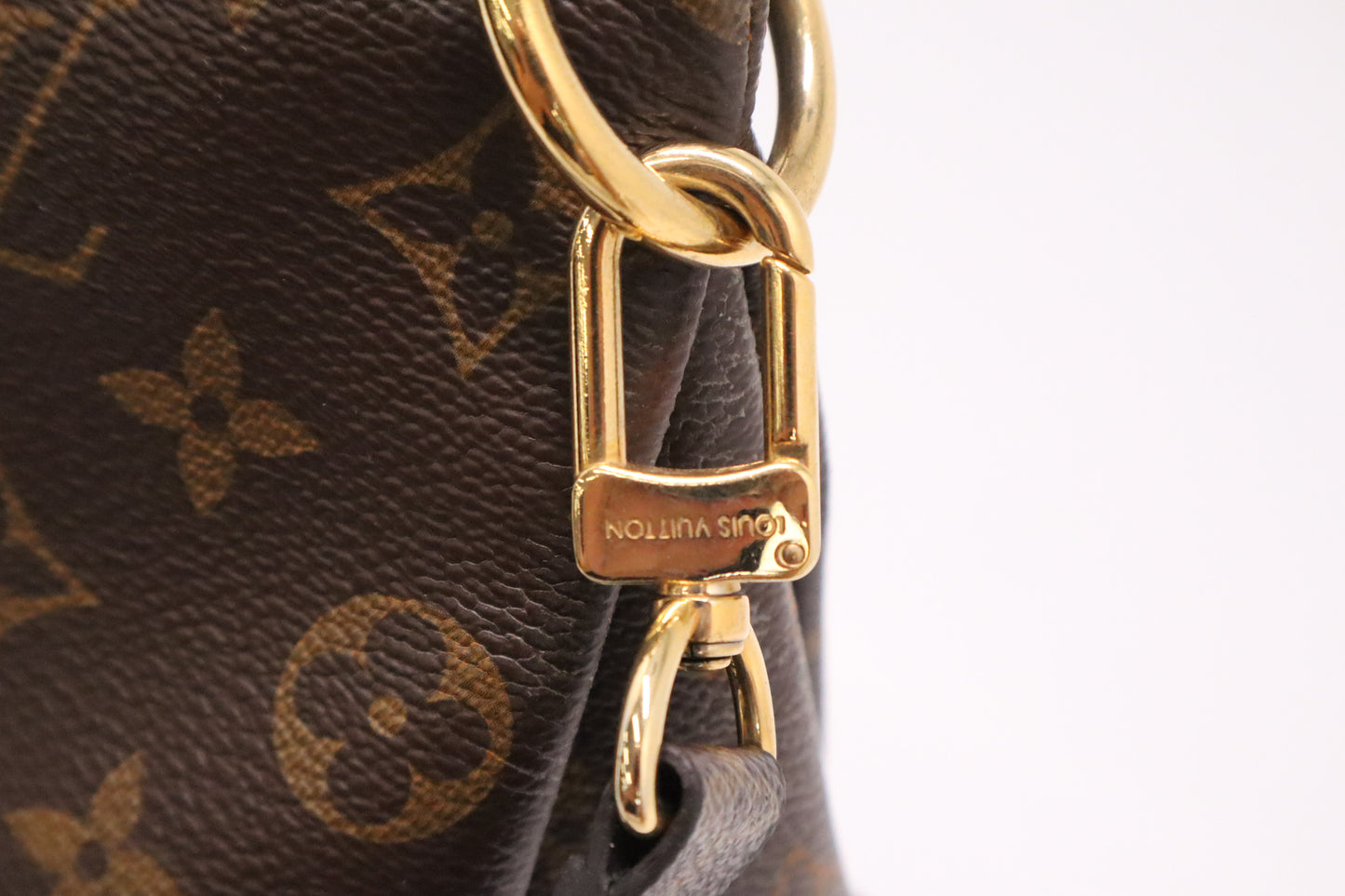 Louis Vuitton Pallas in Red and Monogram Canvas
