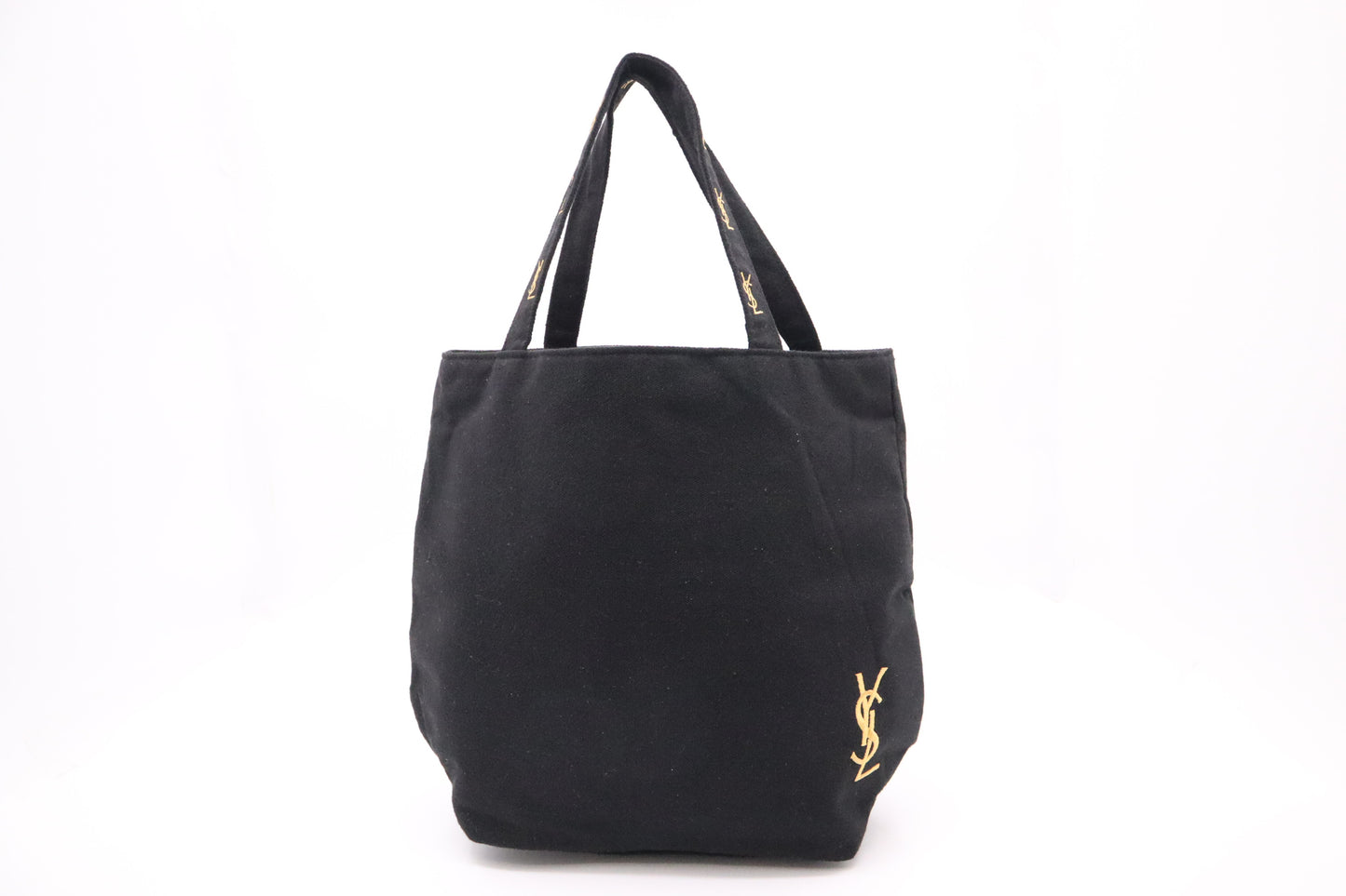 YSL Tote in Black Canvas
