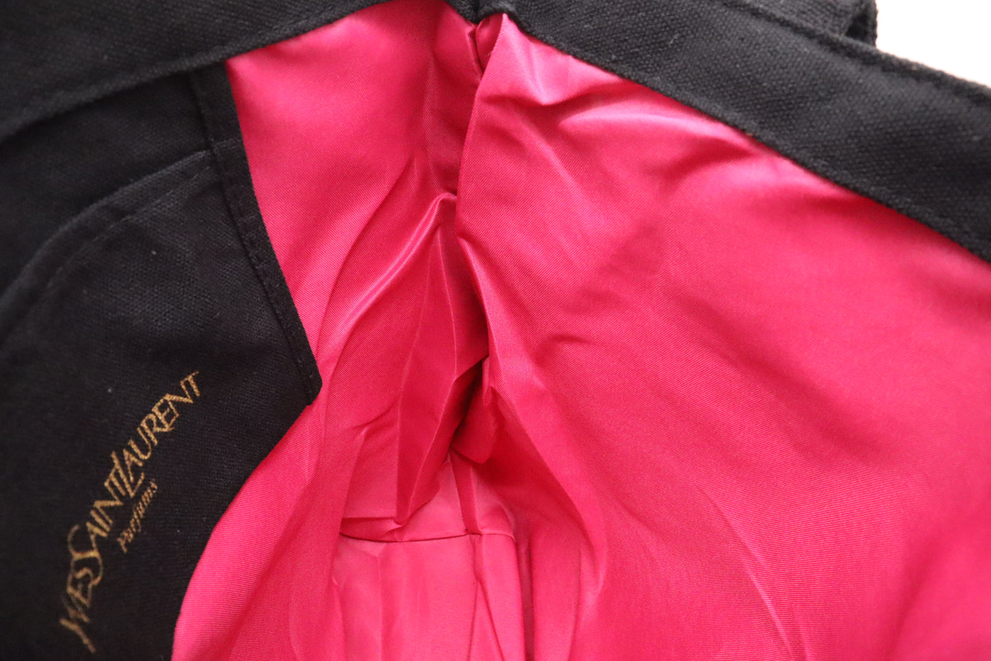 YSL Tote in Black Canvas
