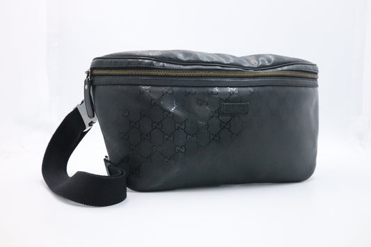 Gucci Waist Bag in Black Imprime Canvas