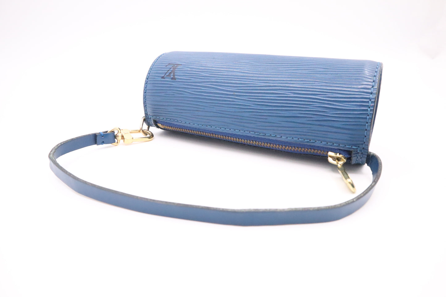 Louis Vuitton Papillon Pouch in Blue Epi Leather