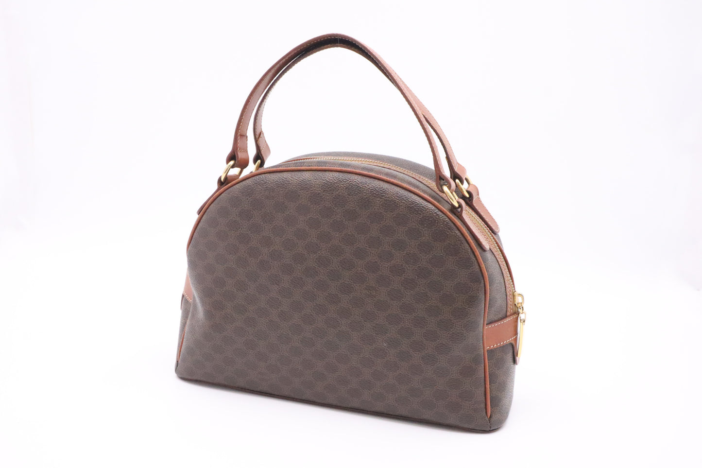 Celine Handbag in Brown Macadam Canvas