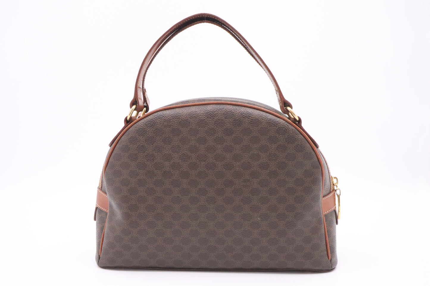 Celine Handbag in Brown Macadam Canvas